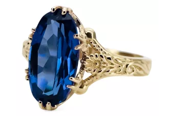 Bijoux vintage Anneau Sapphire Or jaune 8 carats vrc084x